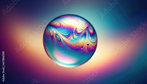 Vibrant Soap Bubble