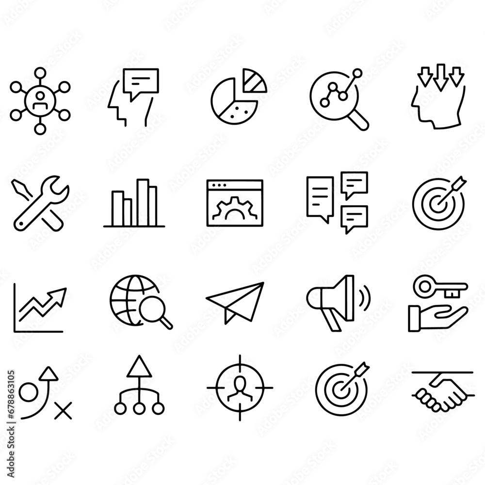 Business Marketing Icons vector design