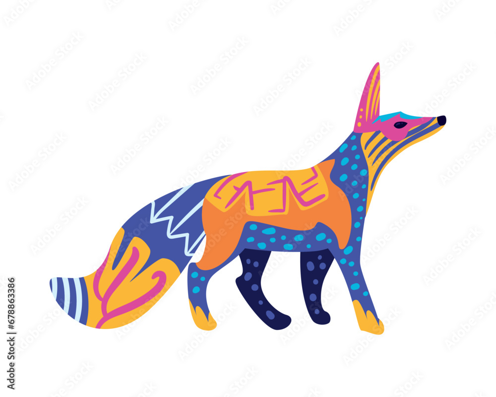 Obraz premium alebrije mexico fox