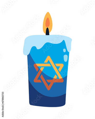 hanukkah candle burning