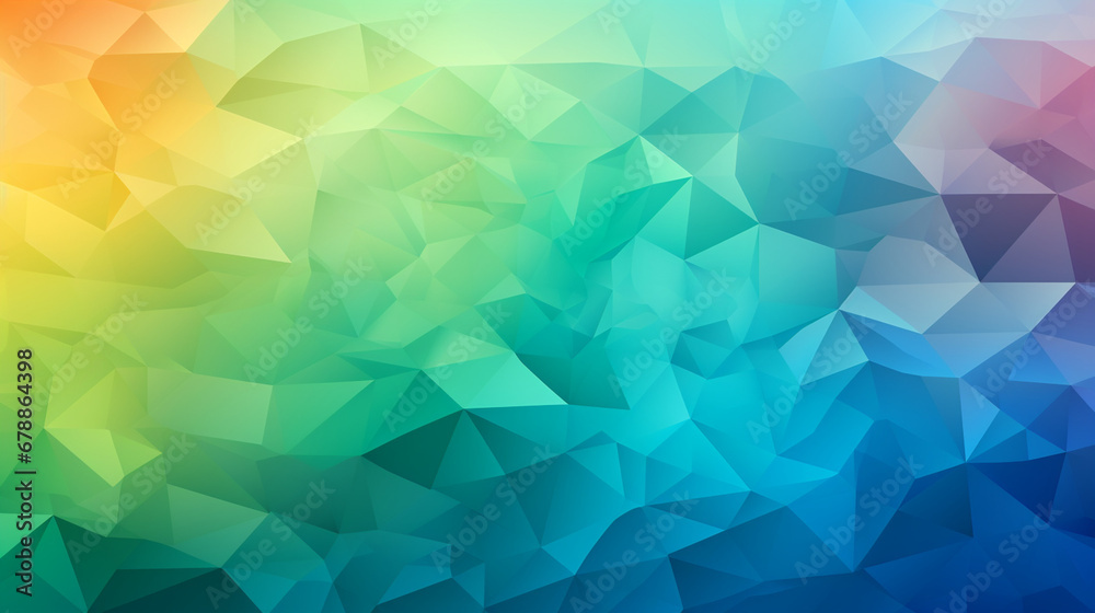 Obraz premium Blue and Green Geometric Mosaic Background