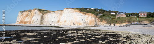 The White Cliffs Les Grandes Dalles In Fecamp Normandy France