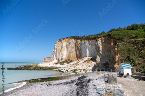 The White Cliffs Les Grandes Dalles In Fecamp Normandy France
