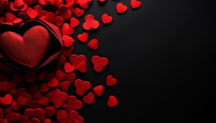 Romantic love hearts background for valentines day greeting cards and captivating photos