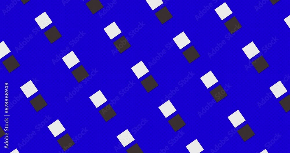 two squares moving back and forth in loop animation over duotone blue color background. Abstract flat animated pattern motion graphics background. repeated motion seamless loop. two squares moving back and forth in loop animation over duotone blue color background. Abstract flat animated pattern motion graphics background. repeated motion seamless loop.