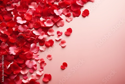 Romantic valentines day banner with customizable text and visually appealing composition