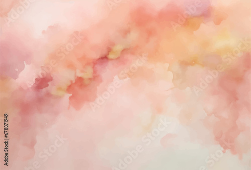 Abstract watercolor background  Orange watercolor