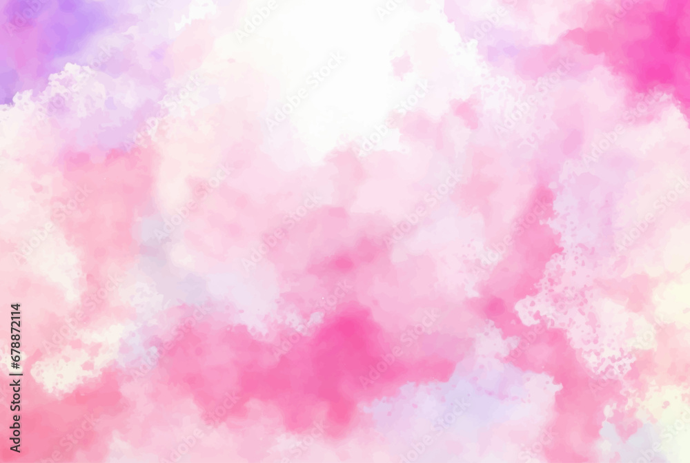 abstract watercolor background, Pink watercolor