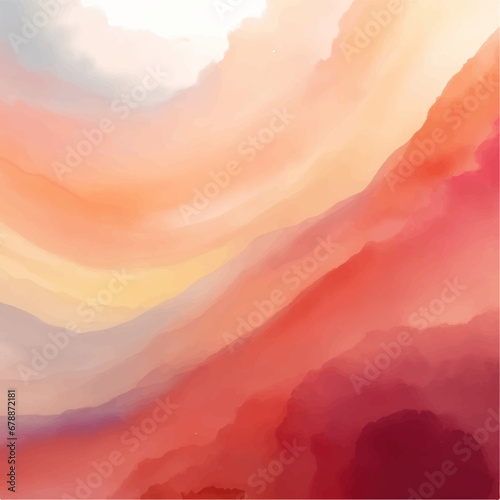 Abstract watercolor background with space, Orange watercolor