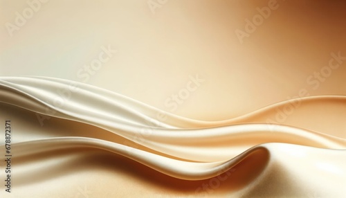 Elegant Golden Silk Fabric Background © Skyfe