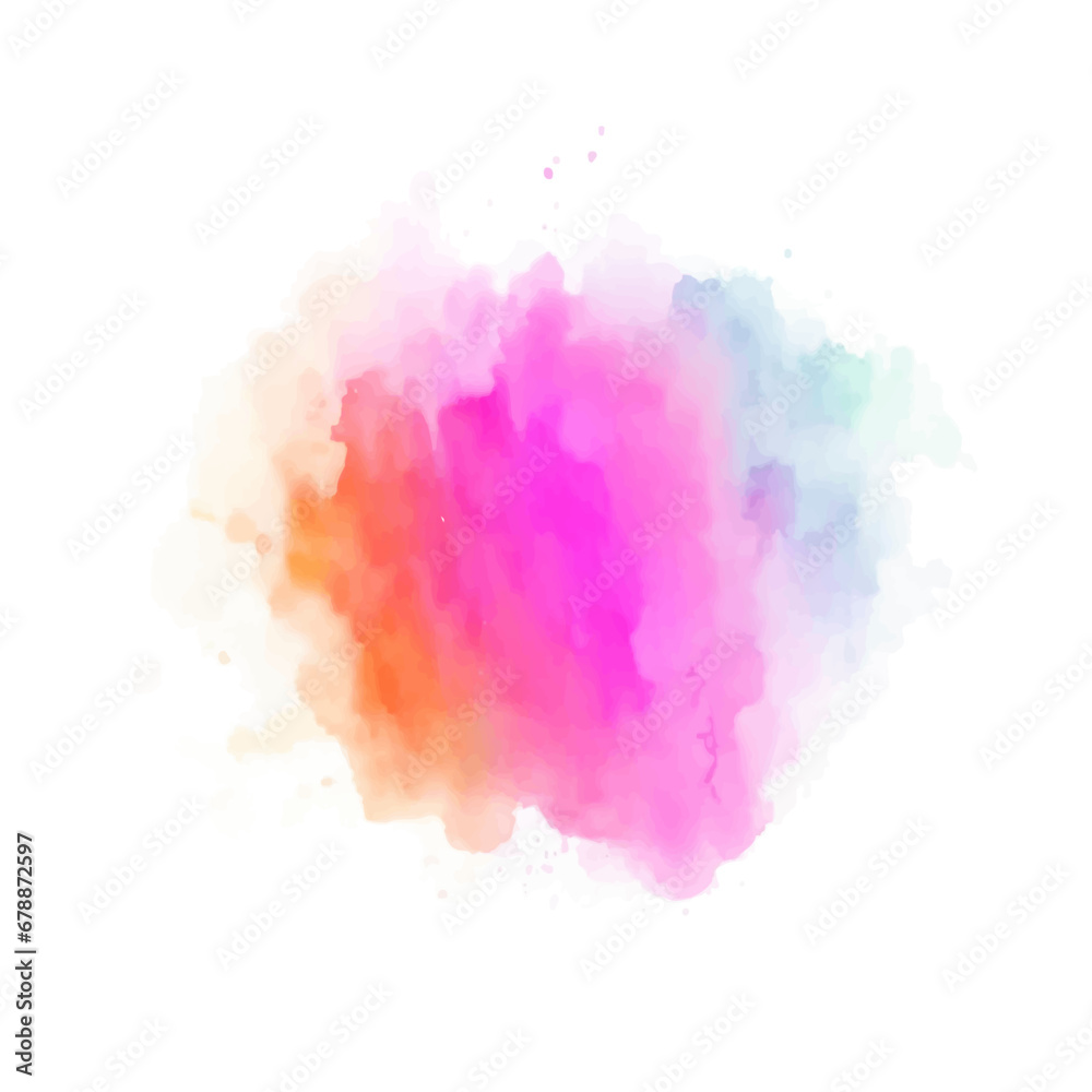 Abstract watercolor background with splashes, watercolor paint splashes, Abstract colorful background