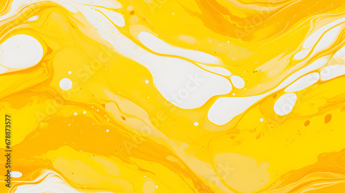 Sunshine yellow marble with colorful splashes texture, seamless texture, infinite pattern