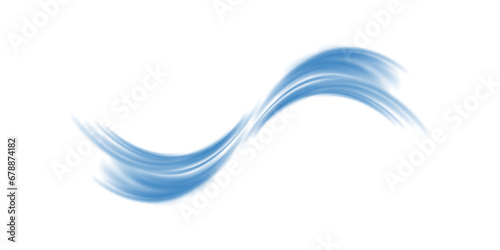 Luminous blue lines png of speed. Format PNG. Light glowing effect png. Abstract motion lines. Light trail wave, fire path trace line, car lights, optic fiber and incandescence curve twirl
