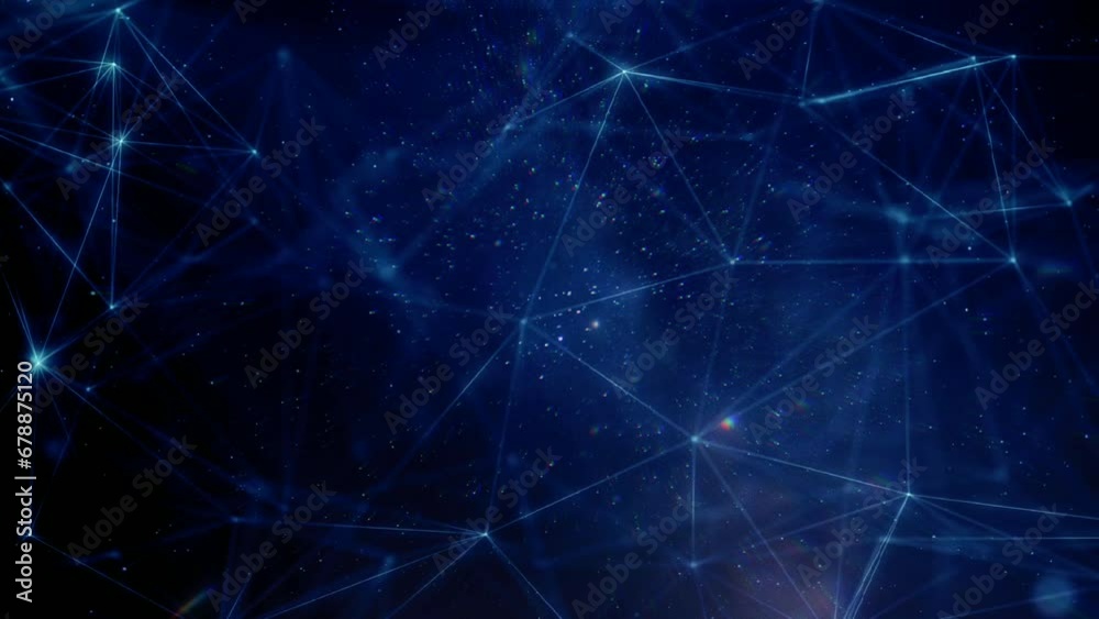 Galactic Connectivity. Synaptic Connections in the Universe. Science and technology video background