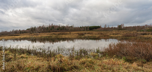 Fotografie Late autumn, a bleak landscape