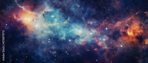 Cosmic background of heavenly wonders photo