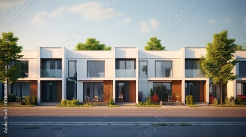 Modern Modular Townhouses: A Residential Dream © Asad