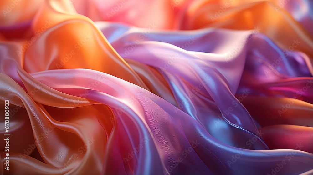 Obraz premium piece of fabric in holographic uhd wallpaper