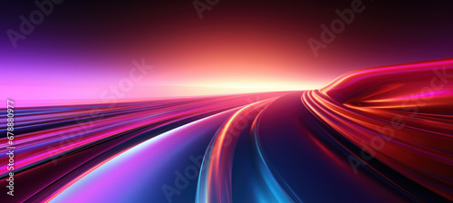 Vibrant Highway Lights and Abstract Patterns