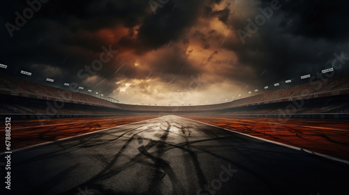 The raceway awaits the passing of the storm fury © PRI