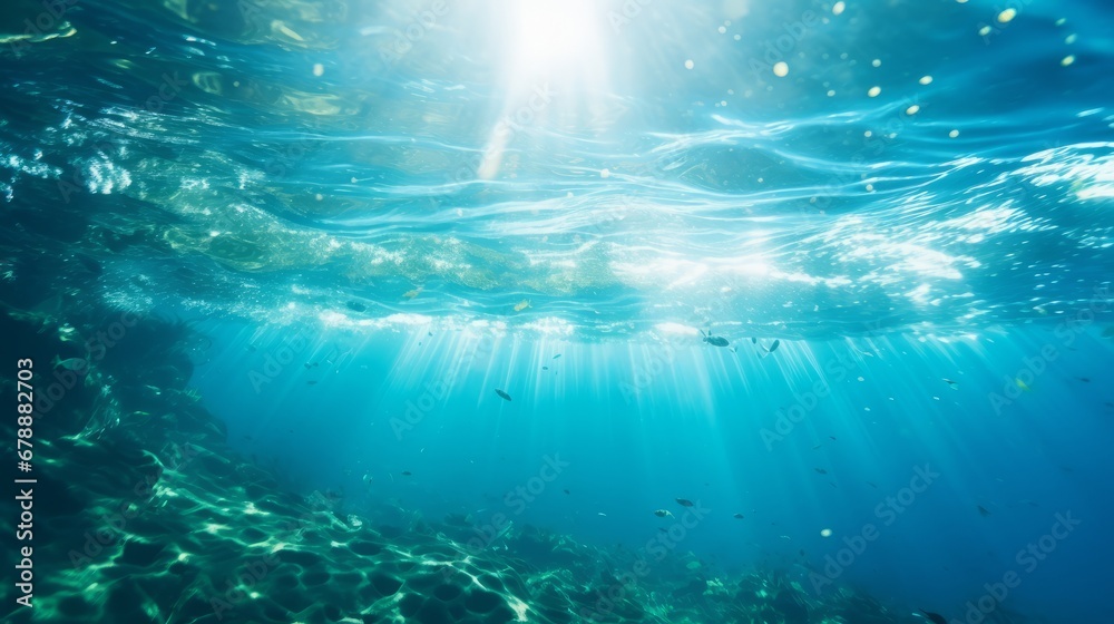Magical underwater background Magical underwater background