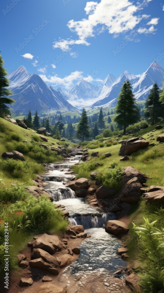 tranquil mountain landscape uhd wallpaper