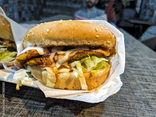 Savor photo with Delectable Chicken Patty Burger