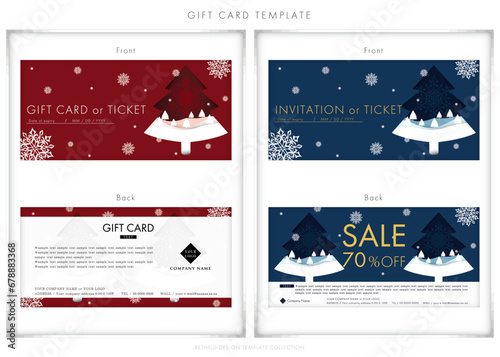 クリスマス　ギフトカード７６　gift card　割引券　チケット
