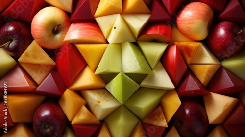 geometric food pattern uhd wallpaper photo