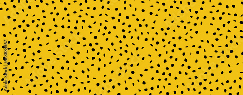 Cobble Dot Cheetah. Vector Spot Stone. Oval Polka Pattern. Abstract Circle Texture. Seamless Yellow Leo. Black Retro Polkadot Cobblestone Stone. Irregular Spot Cobble. Black Random Paint Background