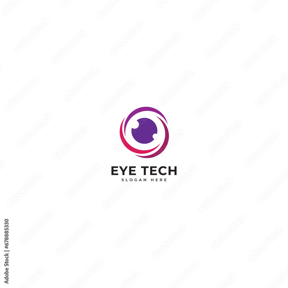 eye technology logo design inspiration and templates.