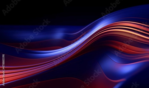 Abstract digital lines background. 3D rendering, ai generator