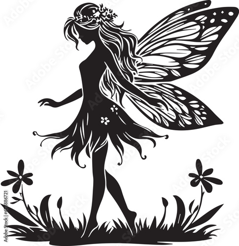 fairy EPS, fairy Silhouette, fairy Vector, fairy Cut File, fairy Vector