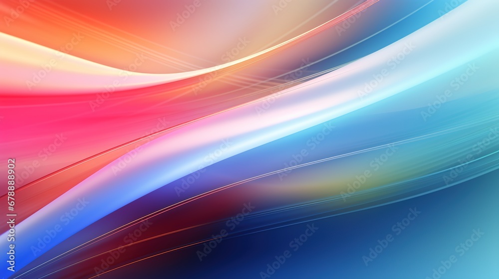 Obraz premium Rainbow Blur Lines