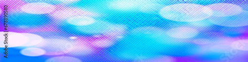 Blue panorama bokeh background for seasonal  holidays  event and celebrations with copy space for text or your images