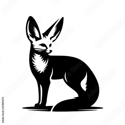 Fennec Fox Vector Logo Art