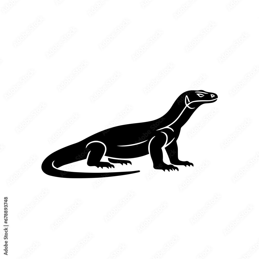 Komodo Dragon Vector Logo Art