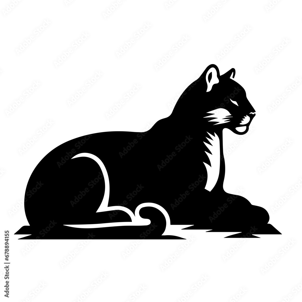 Mountain Lion Vector Logo Art