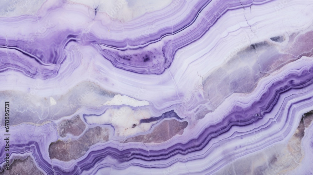 Obraz premium Lavender Marble with Onyx Horizontal Background. Abstract stone texture backdrop. Bright natural material Surface. AI Generated Photorealistic Illustration.