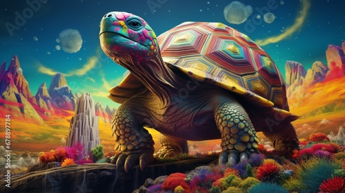 Realistic bowser has a turtle likeness beautiful image Ai generated illustration