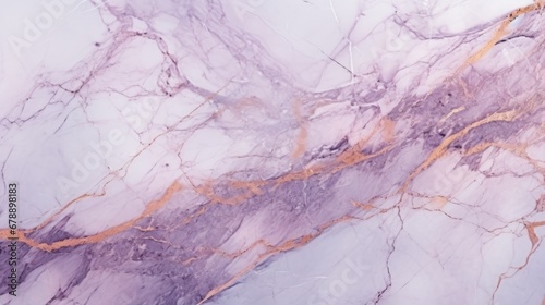 Lavender Marble with Rose Gold Horizontal Background. Abstract stone texture backdrop. Bright natural material Surface. AI Generated Photorealistic Illustration.