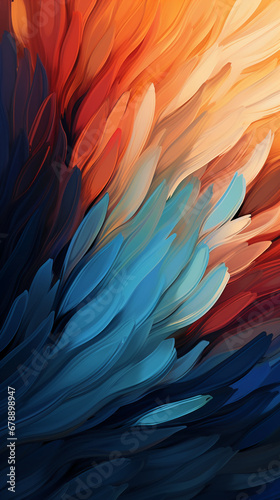 Arty looking broad brush strokes, abstract graphics pattern. AI generative © SANGHYUN