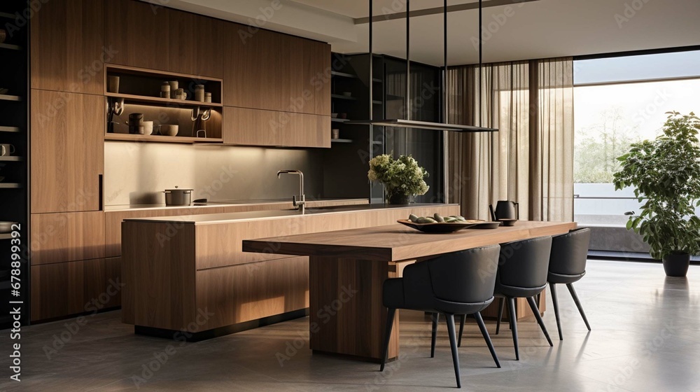 Obraz na płótnie modern kitchen interior w salonie