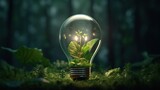 Environmental Friendly Lightbulb with Ecosystem