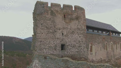 Aerial View Of Boldogko Castle In Hungary photo