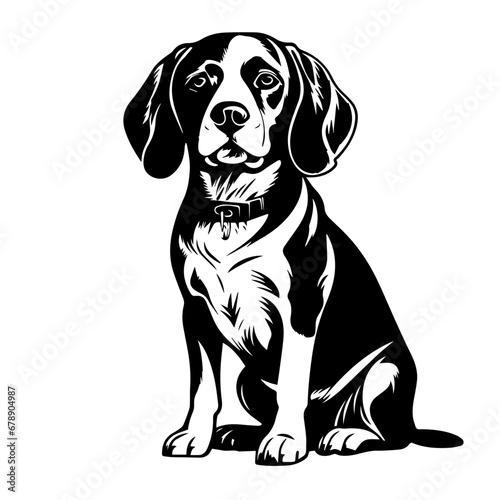 Fototapeta Naklejka Na Ścianę i Meble -  Beagle Vector Logo Art