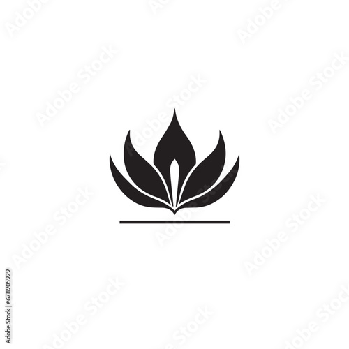Lotus in cartoon, doodle style. 2d vector illustration in logo, icon style. AI Generative