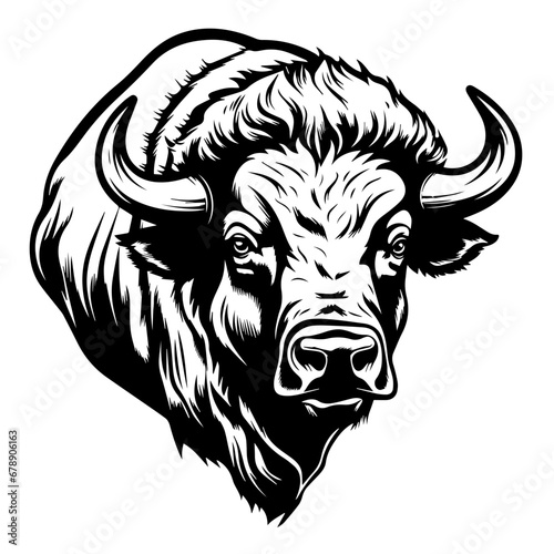Bison Buffalo Vector Logo Art
