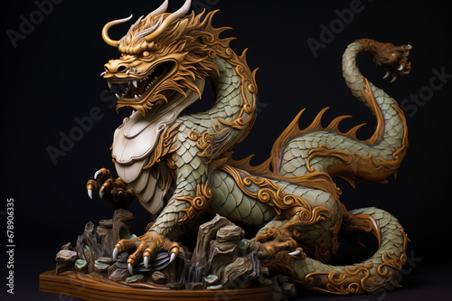 Wooden dragon.Chinese New Year 2024 © Boyan Dimitrov