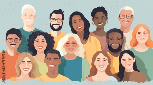 Diverse Group Illustrations